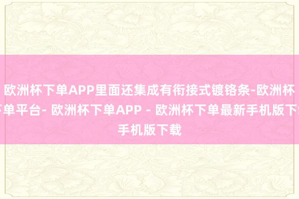 欧洲杯下单APP里面还集成有衔接式镀铬条-欧洲杯下单平台- 欧洲杯下单APP - 欧洲杯下单最新手机版下载